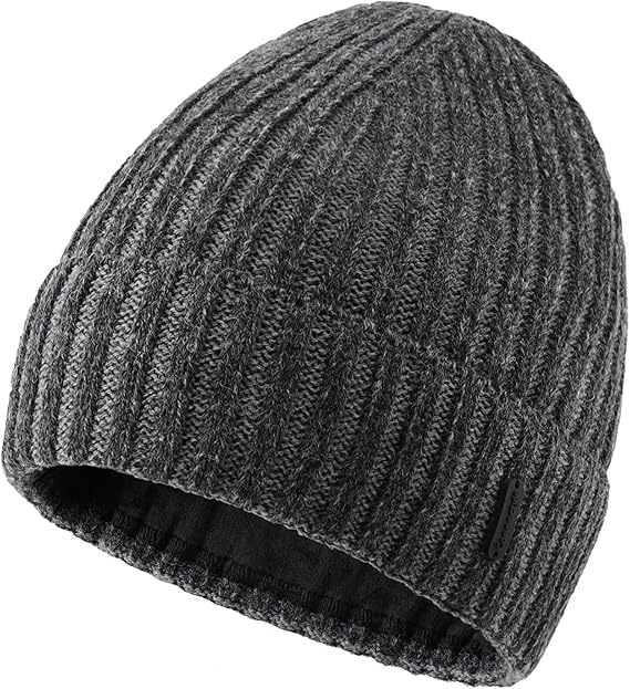 Fleece Lined Cuffed Beanie Hat