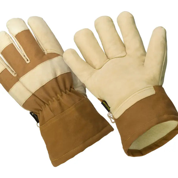 Lined Nubuck Goatskin Leather Palm Gloves