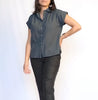 Erisha Short Sleeve Button Down Top