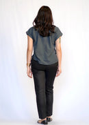 Erisha Short Sleeve Button Down Top