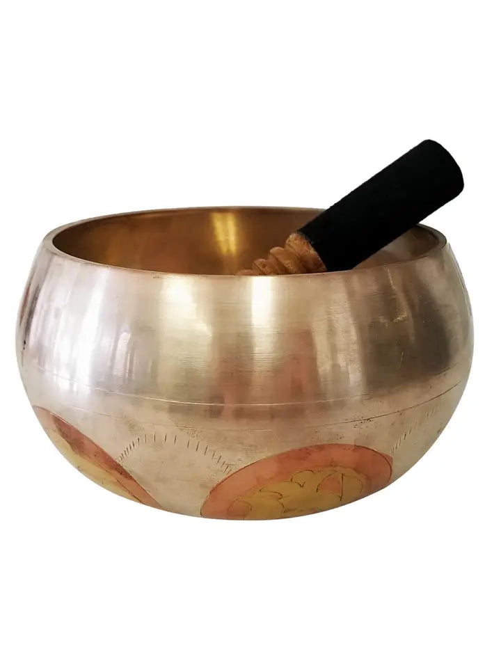 Tibetan Om Mane Padme Singing Bowl