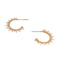 Small Sunburst Post Hoop Earring