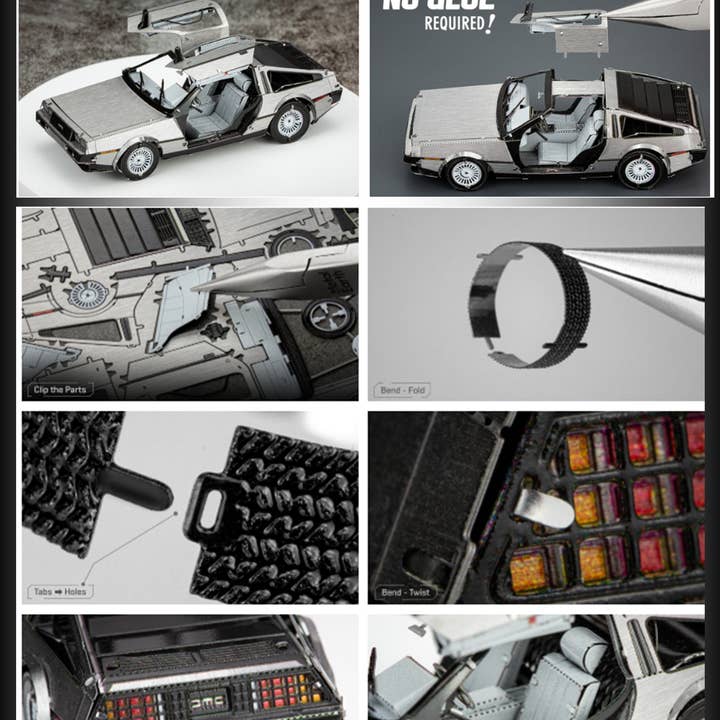 Delorean Metal Earth