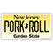 Pork Roll License Plate Sticker