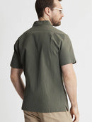 Seersucker Short Sleeve Camp Shirt