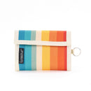 Cute 80s Womens Wallet | Retro Bifold Rfid Recycled | Stripe