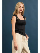 Butter Knit Square Neck Sleeveless Top