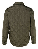 Down-filled Quilted Shirt Jacket - Olive