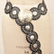 Leather Large Disc Belt Silver/ Black