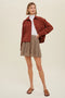 Corduroy Relaxed Crop Shacket