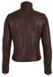 Bain CF Leather Jacket, Dark Wood