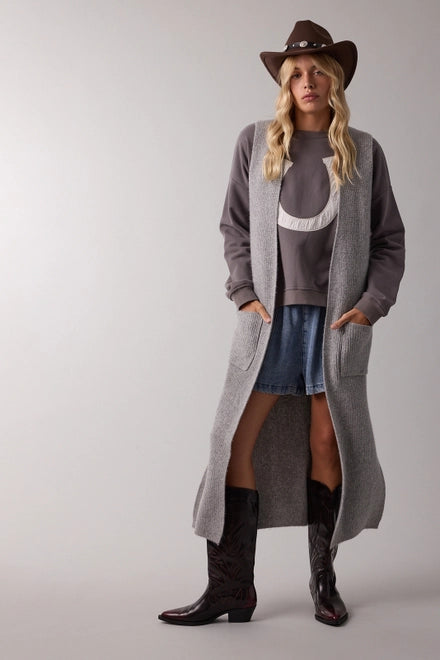 Long Sweater Vest Cardigan