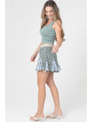 Godet Twin Print Shorts