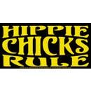 Hippie Chicks Rule Bumper Sticker