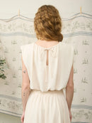 Sleeveless Balloon Crop Top- Shell