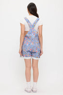 Enchanted Forest Mushroom Print Short Overalls