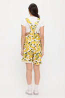 Juicy Lemon Print Short Overalls