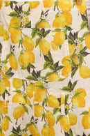 Juicy Lemon Print Short Overalls