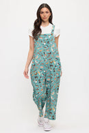 Colorful Ducks Pond Print Overalls
