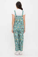 Colorful Ducks Pond Print Overalls