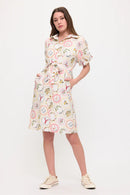 Italian Bristo Print Shirt Dress