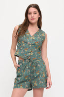 Wildflower Meadow Print V-Neck Vest