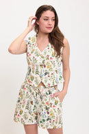 Floral Garden Print Shorts