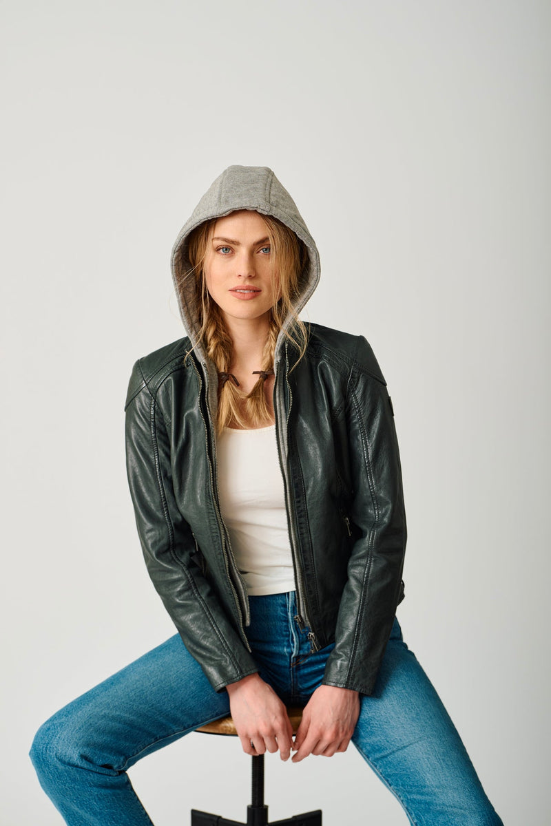 Allice RF Leather Jacket, Cognac