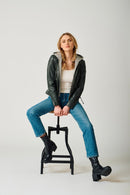 Allice RF Leather Jacket, Cognac