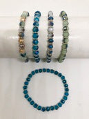 Assorted Crystals and metal Stretchable bracelet