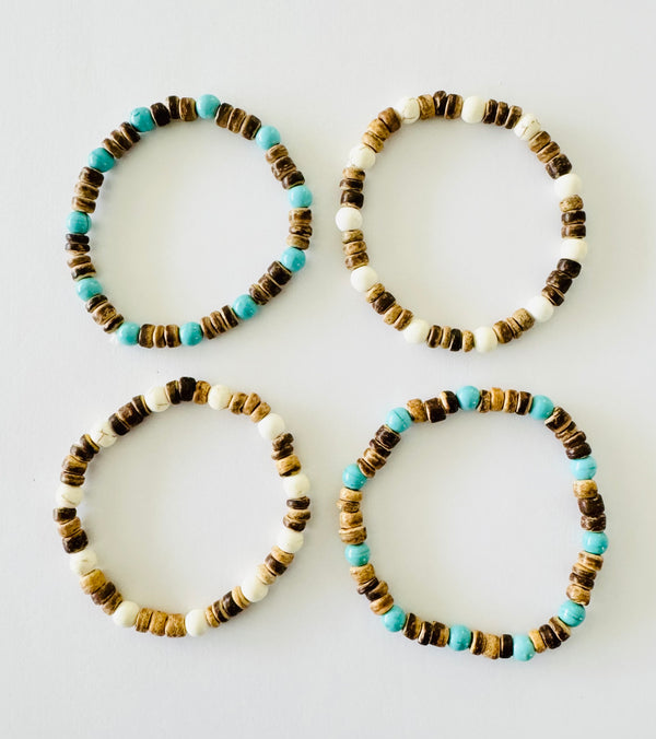 Coconut Bead Bracelet