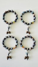 Stone and Wood Bead Bracelet