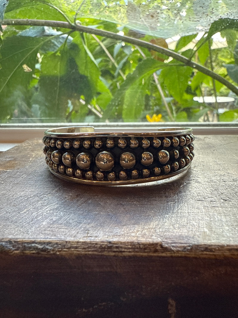 Sterling Silver Bubble Cuff Bracelet