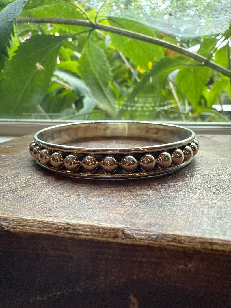 Sterling Silver Bubble Bangle