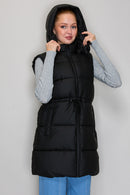 Soft Quilted Puffer Hooded Vest