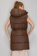 Soft Quilted Puffer Hooded Vest