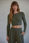 Leila Top- Olive