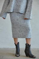 Robyn Skirt -Heather Grey