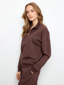 Brushed Model Half Zip Top