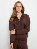 Brushed Model Half Zip Top