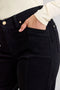 Judy Blue HW Retro Wide Leg Black Denim Jeans