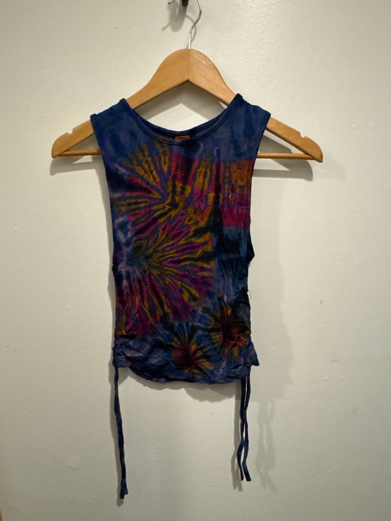 Tye Dye Tank Tank With Side Ties