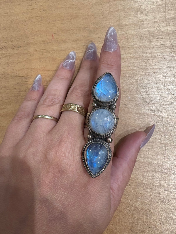 Triple Stacked Sterling Silver Ring
