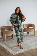 Mica Denim Camouflage Shacket