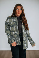 Mica Denim Camouflage Shacket