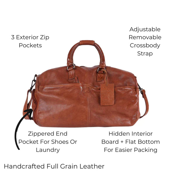 Charleston Leather Duffel Bag