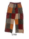 Cotton Multi Red Patchwork Mountain Pant