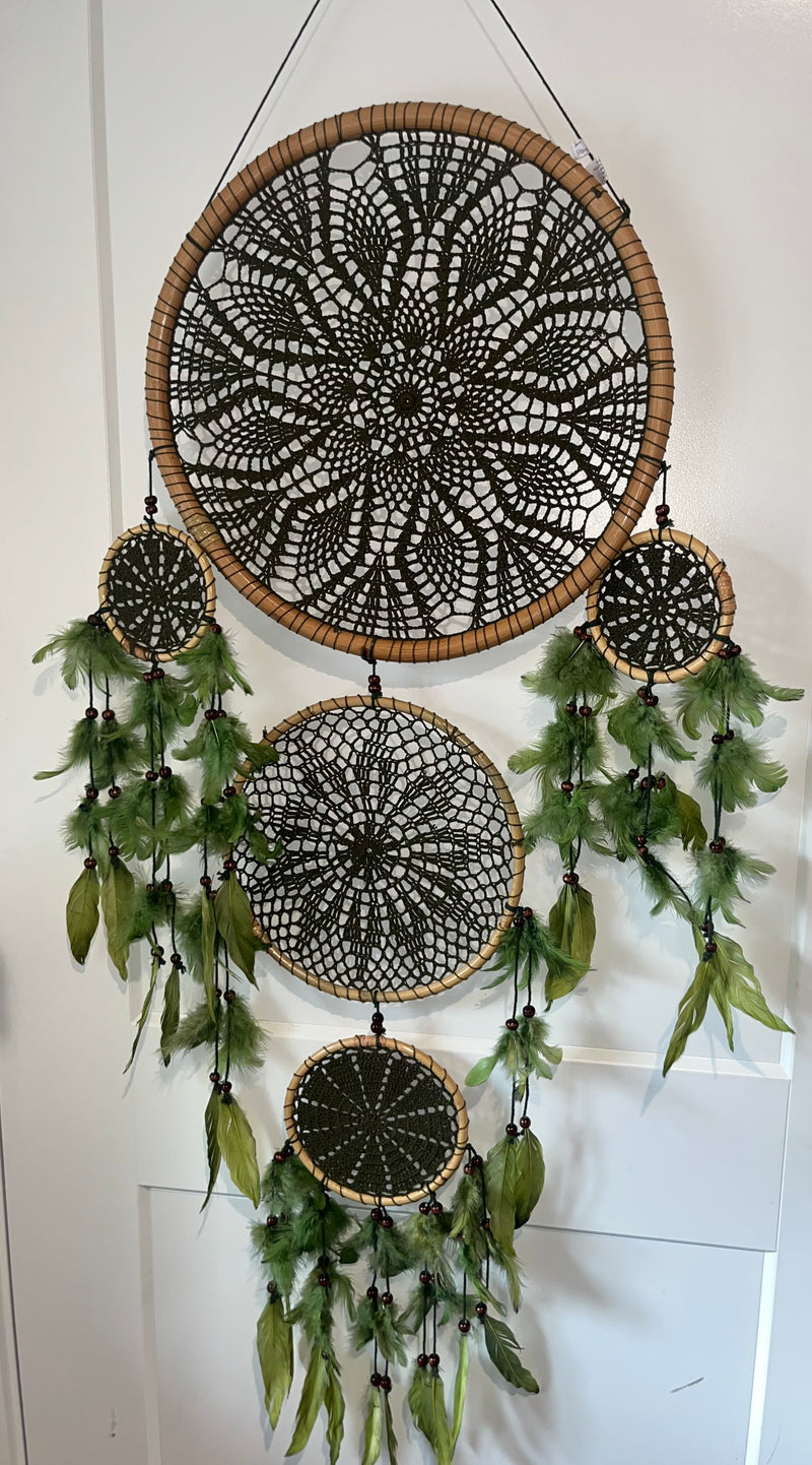 Assorted XL Bamboo Sun Burst Dream Catcher