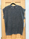Cap Sleeve Round Neck Mineral Wash Sweater