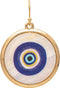 Gold White Shell Bullseye earring